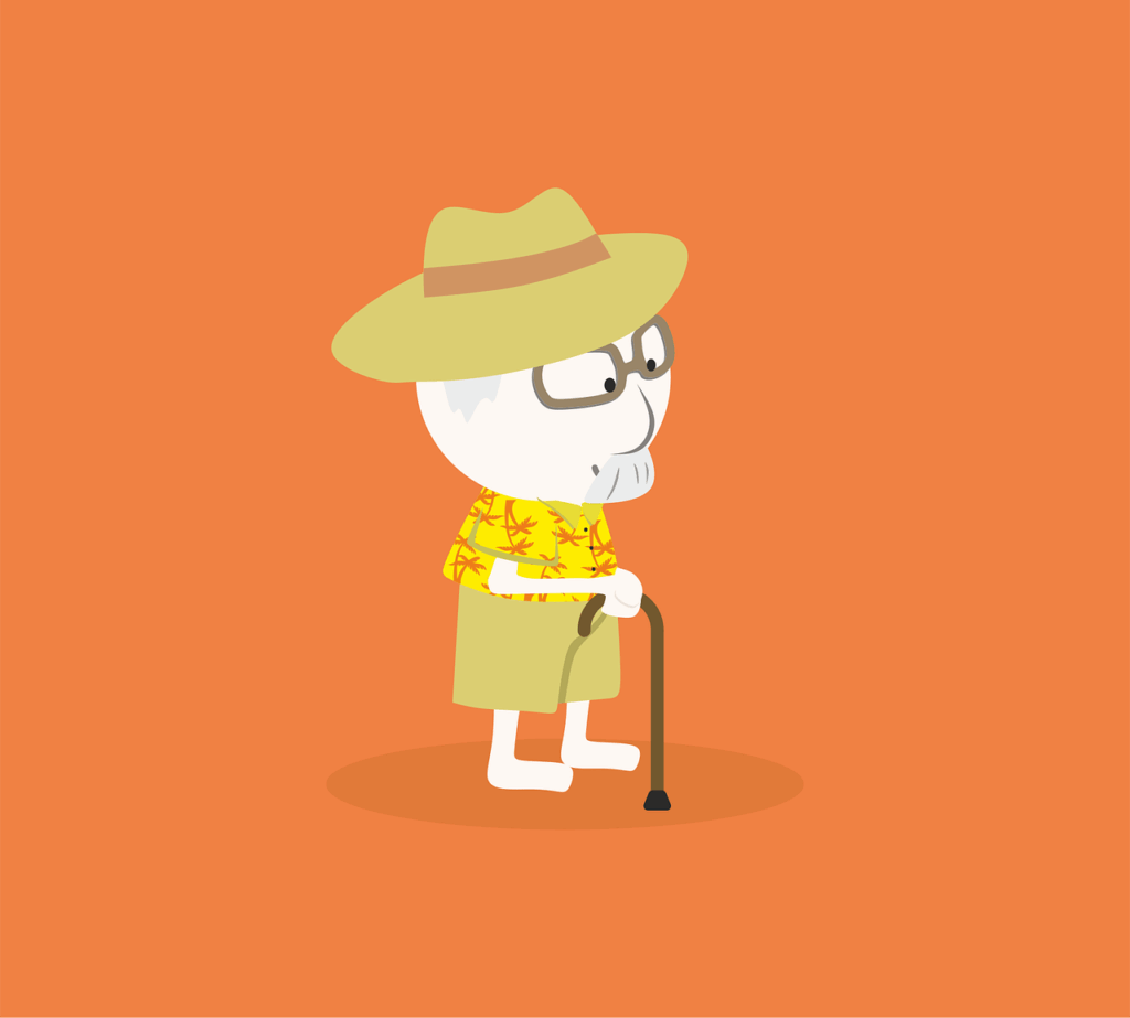 An aging man