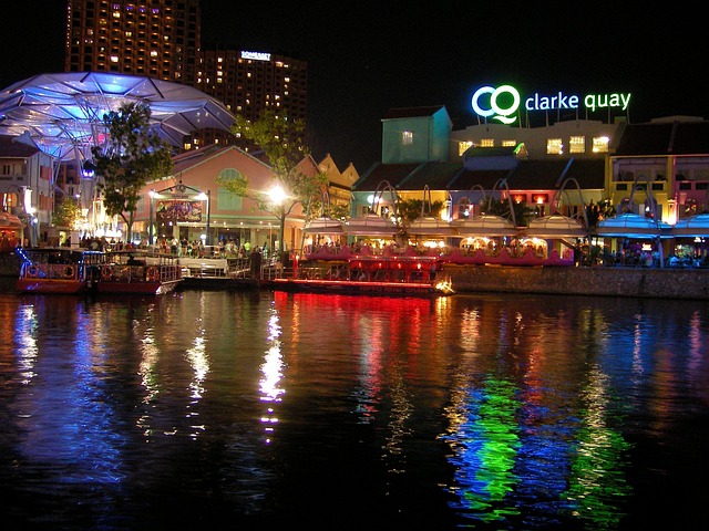 Singapore F&B scene with upscale restaurants at Clarke Quay