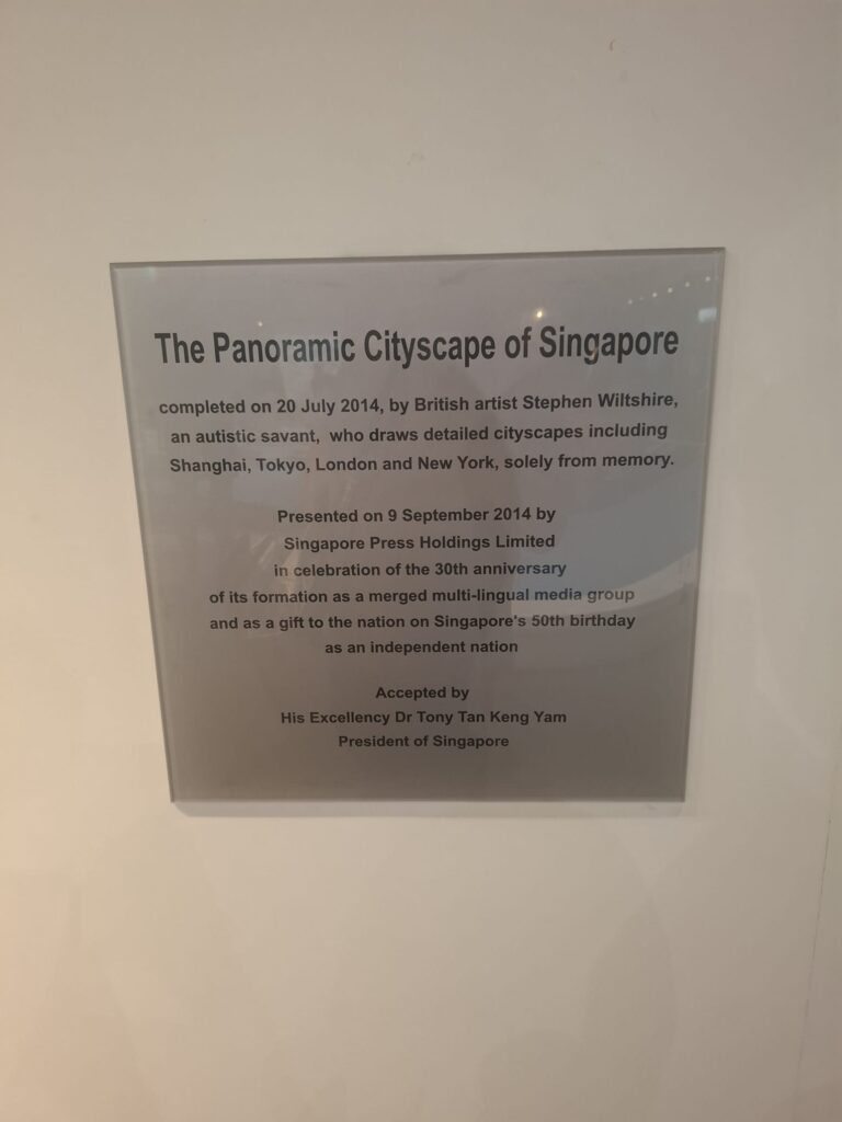 Description of Singapore Panoramic Cityscape by Stephen Wiltshire